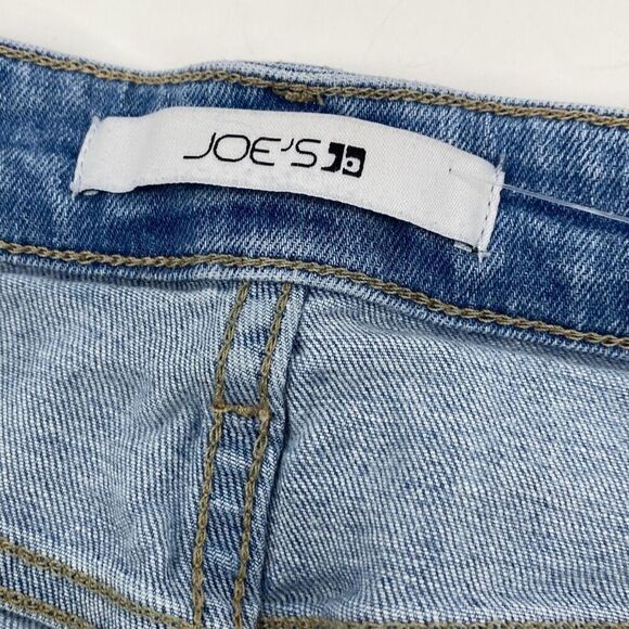 Joe's Jeans Boyfriend Slim Ankle Jeans Distressed Faded Manila Blue Stretch Size - Picture 13 of 16